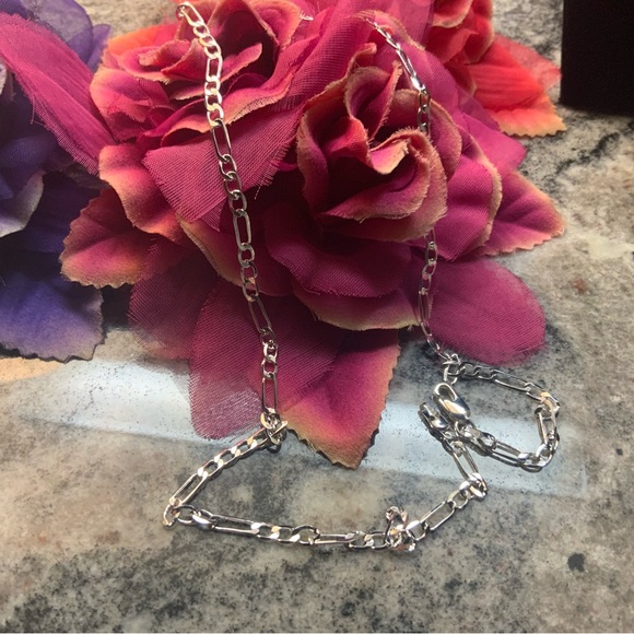 Brand new, silver 925 Figaro necklace. This is stylish Silver Chain Necklace. - Picture 6 of 8